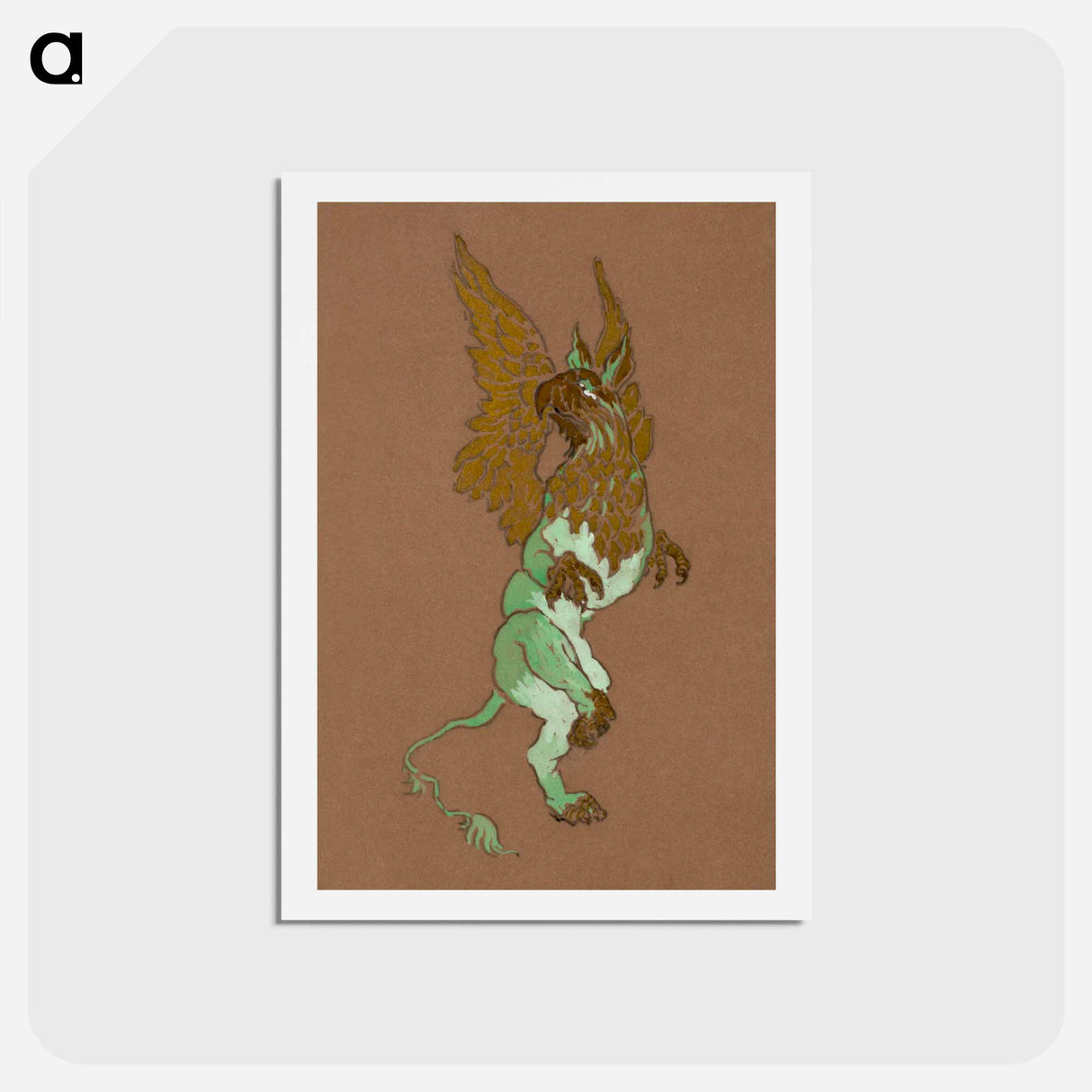 The Gryphon - 不思議の国のアリス Postcard.