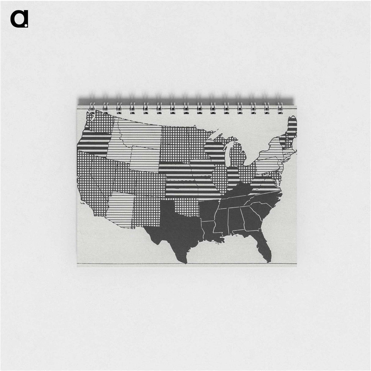 Map showing admission rates for measles by state, per 1000 per annum of white enlisted men in the United States - アンティーク地図 Memo.