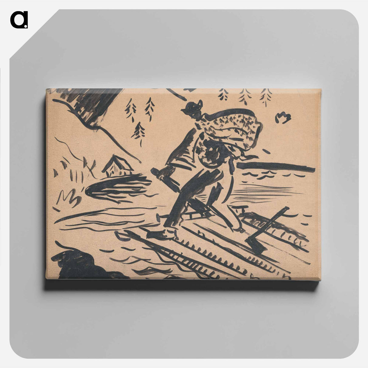 Raftsman - アーノルド ピーター ワイズ クビンチャン Canvas.