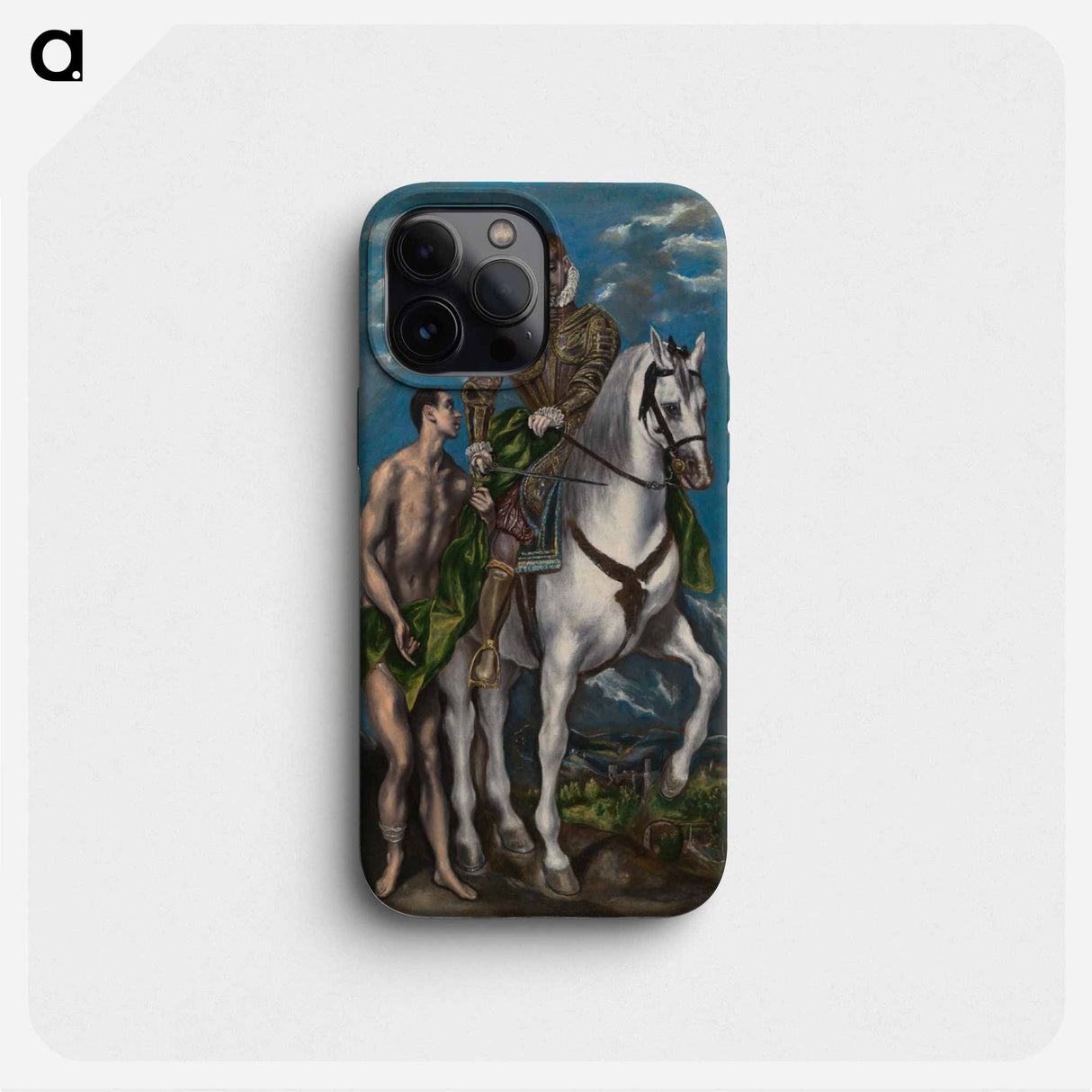 Saint Martin and the Beggar - エル グレコ Phone Case.