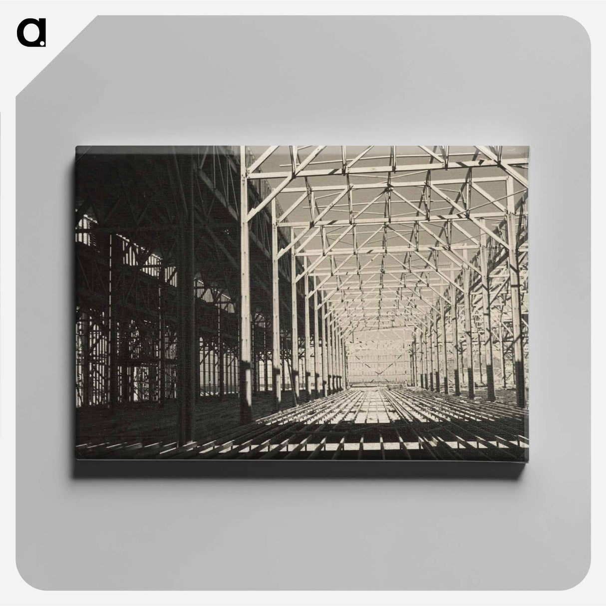 Centennial Exhibition, looking North to South of main building, Lyall Bay in background - エリック リー ジョンソン Canvas.