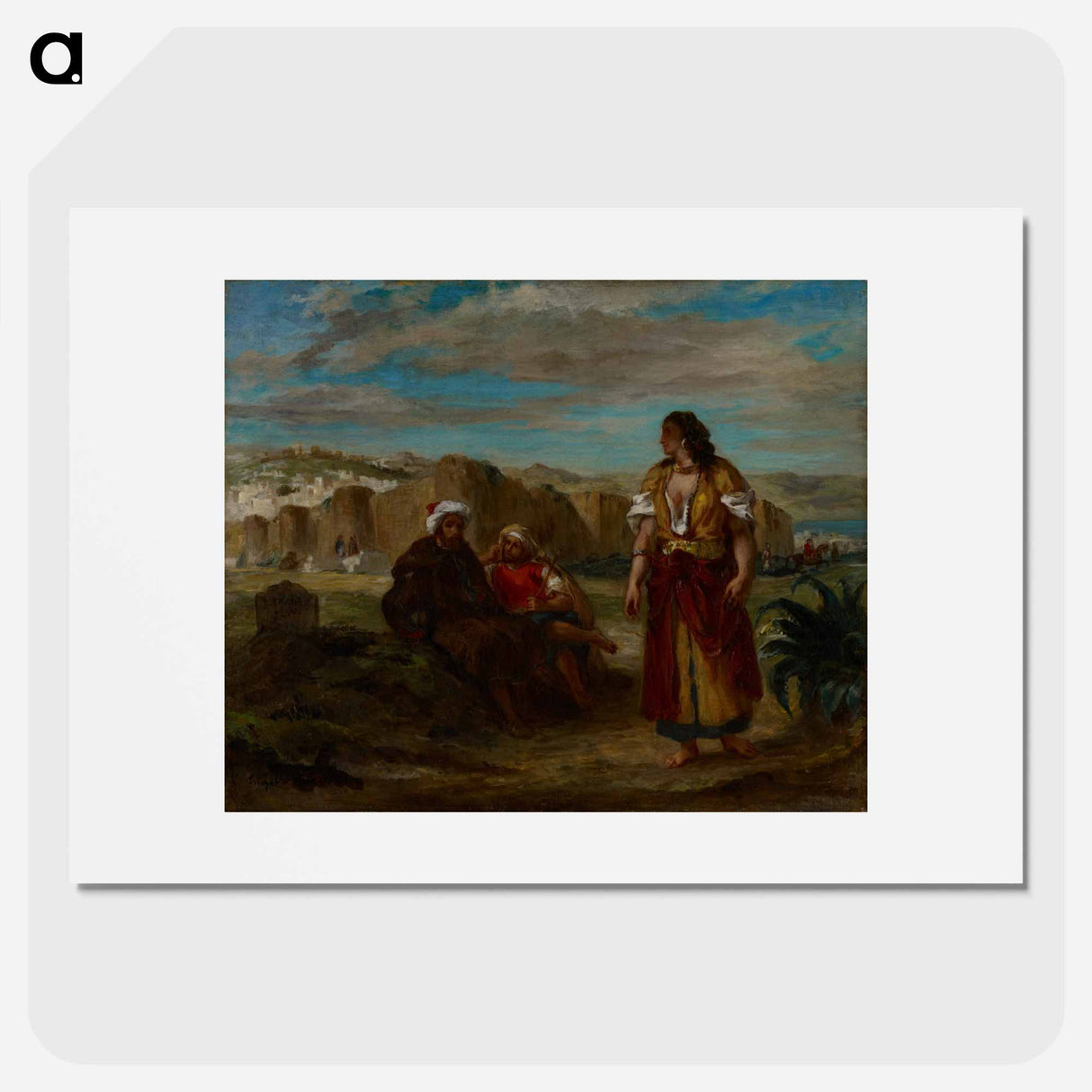 View of Tangier - ウジェーヌ ドラクロワ Poster.