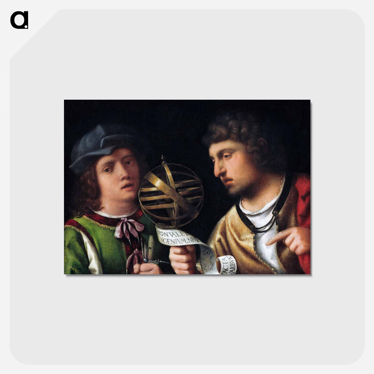 アートポストカード-Giovanni Borgherini and His Tutor
- ジョルジョーネ Postcard.