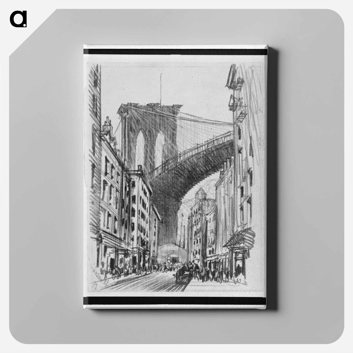 アートパネル-Brooklyn Bridge Tenements
- ジョセフ ペネル Canvas.