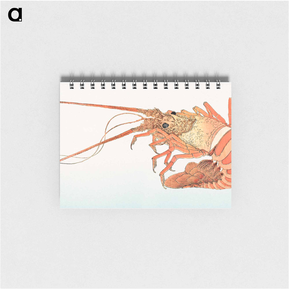 Japanese lobster from Album of Sketches by Katsushika Hokusai and His Disciples - 葛飾 北斎 Memo.