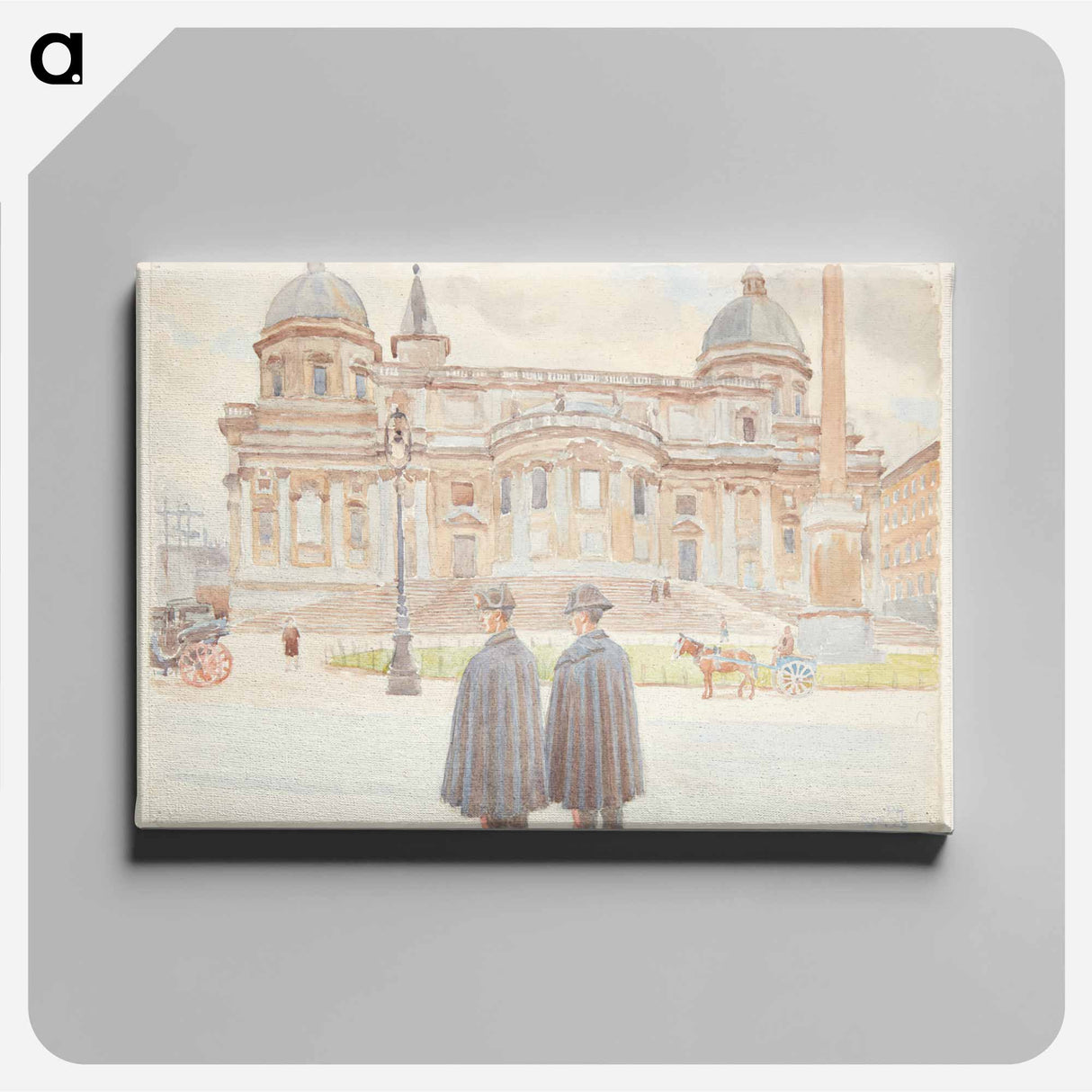 アートパネル-Two Carabinieri outside Santa Maria Maggiore
- ピーター ハンセン Canvas.