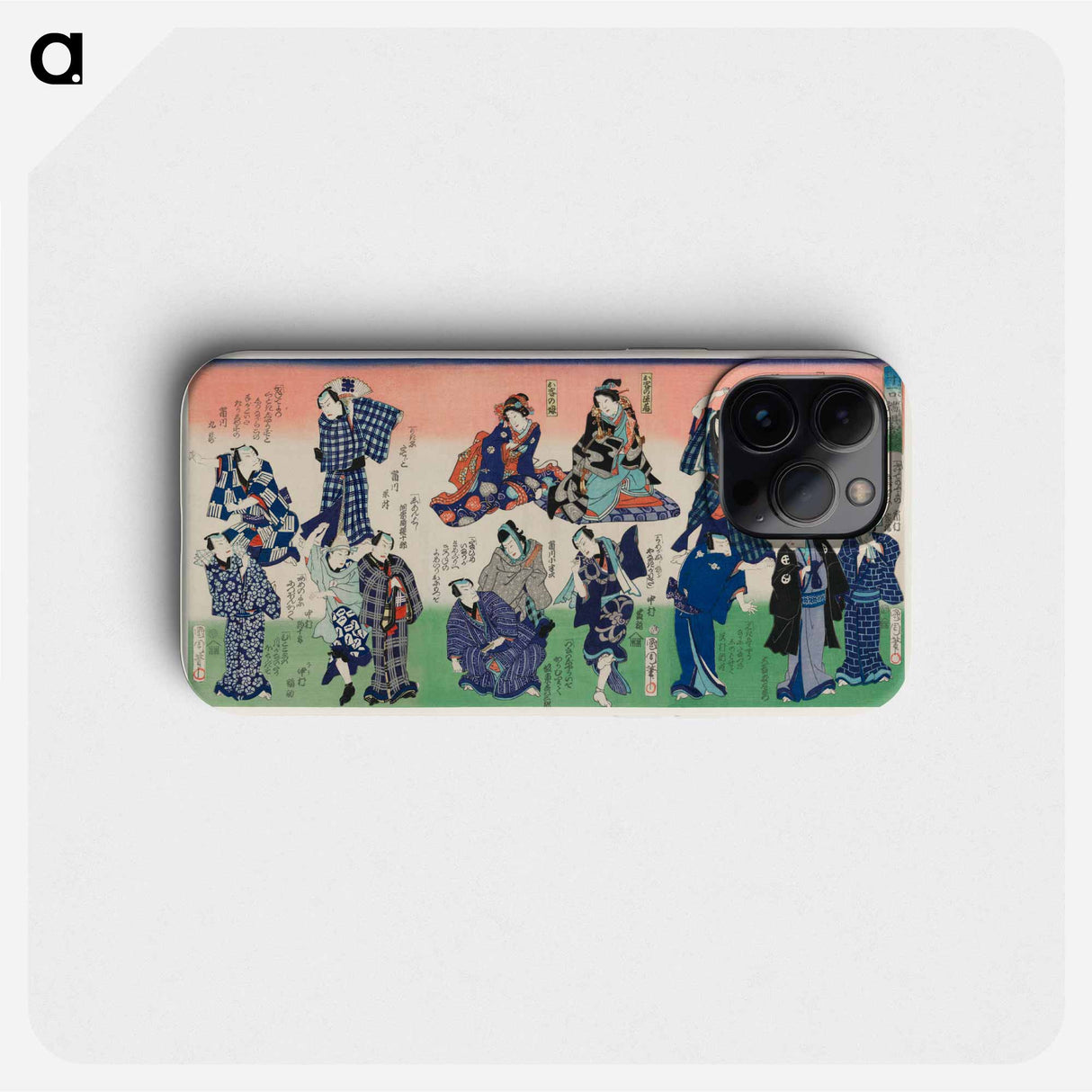 Chotto Hitokuchi Hauta no Ateburi - Toyohara Kunichika Phone Case.