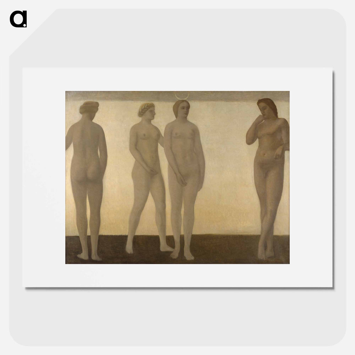 Artemis - Vilhelm Hammershøi Poster.