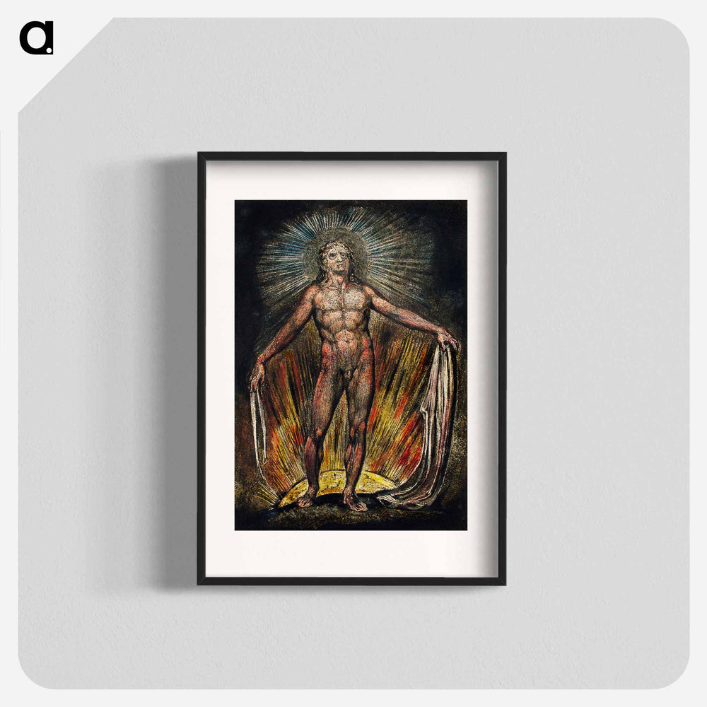 The robe of the promise illustration from Milton: a Poem, To Justify the Ways of God to Men - William Blake Poster.