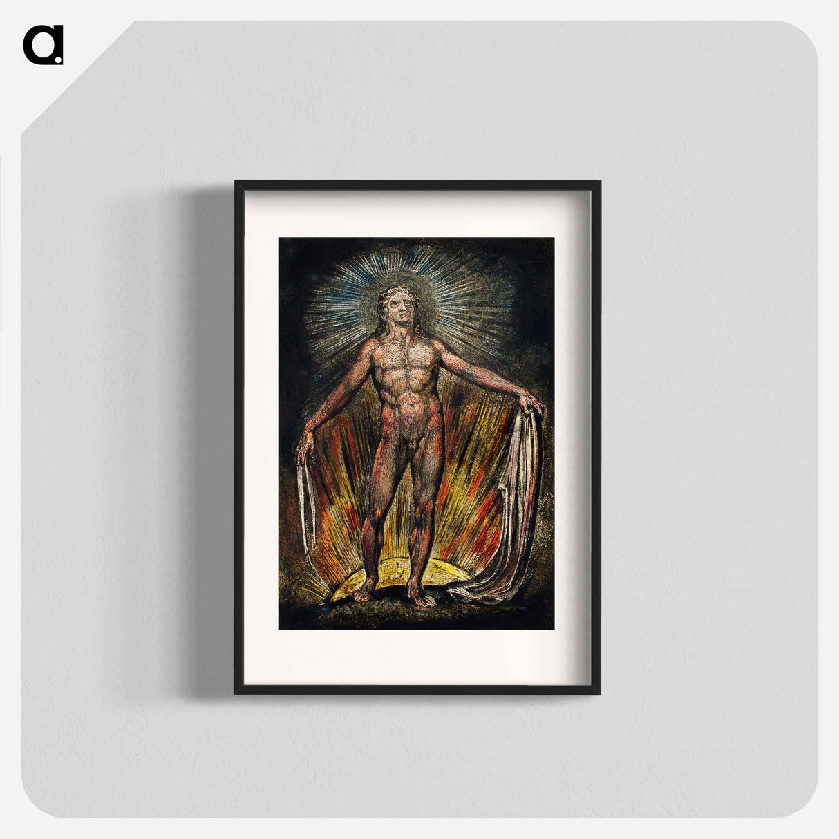 The robe of the promise illustration from Milton: a Poem, To Justify the Ways of God to Men - William Blake Poster.