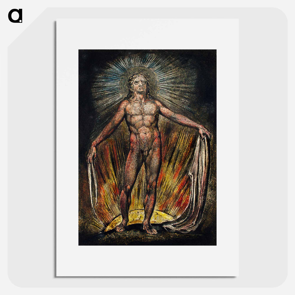 The robe of the promise illustration from Milton: a Poem, To Justify the Ways of God to Men - William Blake Poster.