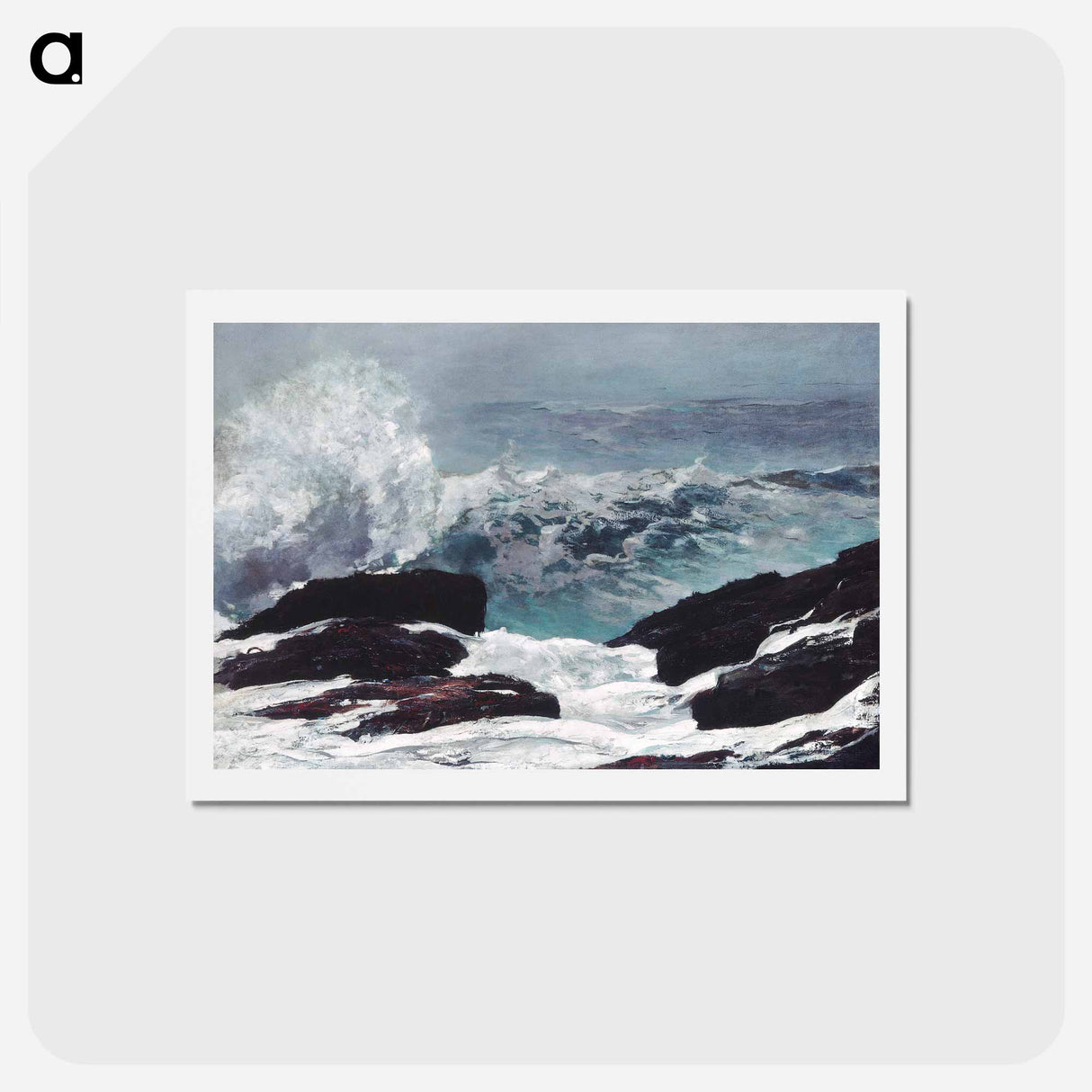 アートポストカード-Northeaster - ウィンスロー ホーマー Postcard.