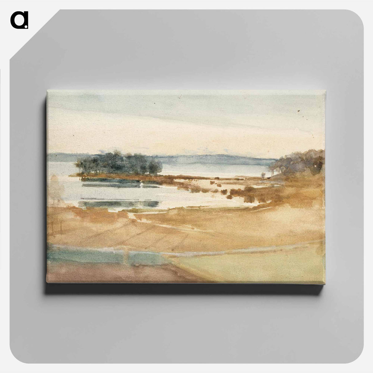 Seashore, brown sand - アルバート エーデルフェルト Canvas.