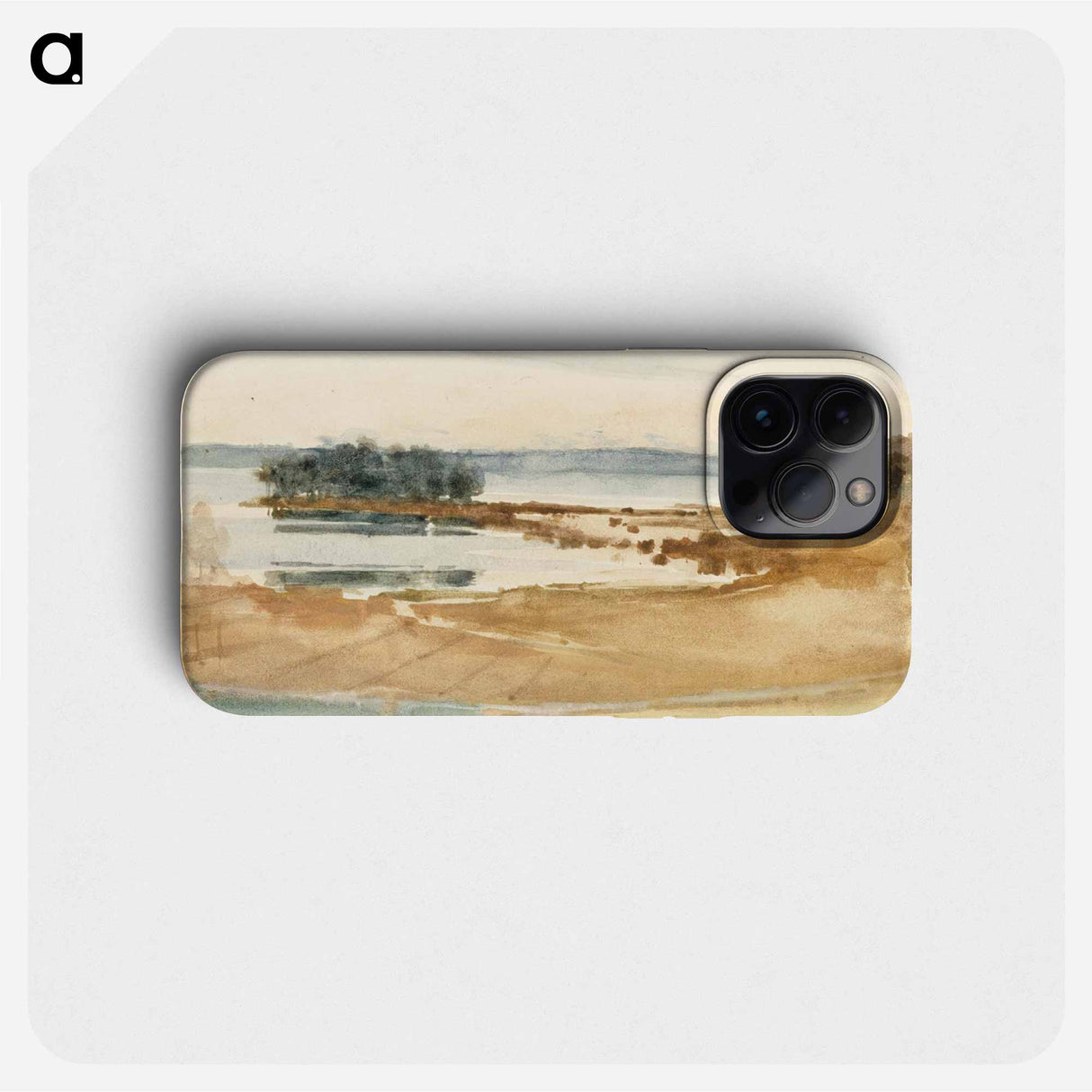 Seashore, brown sand - アルバート エーデルフェルト Phone Case.