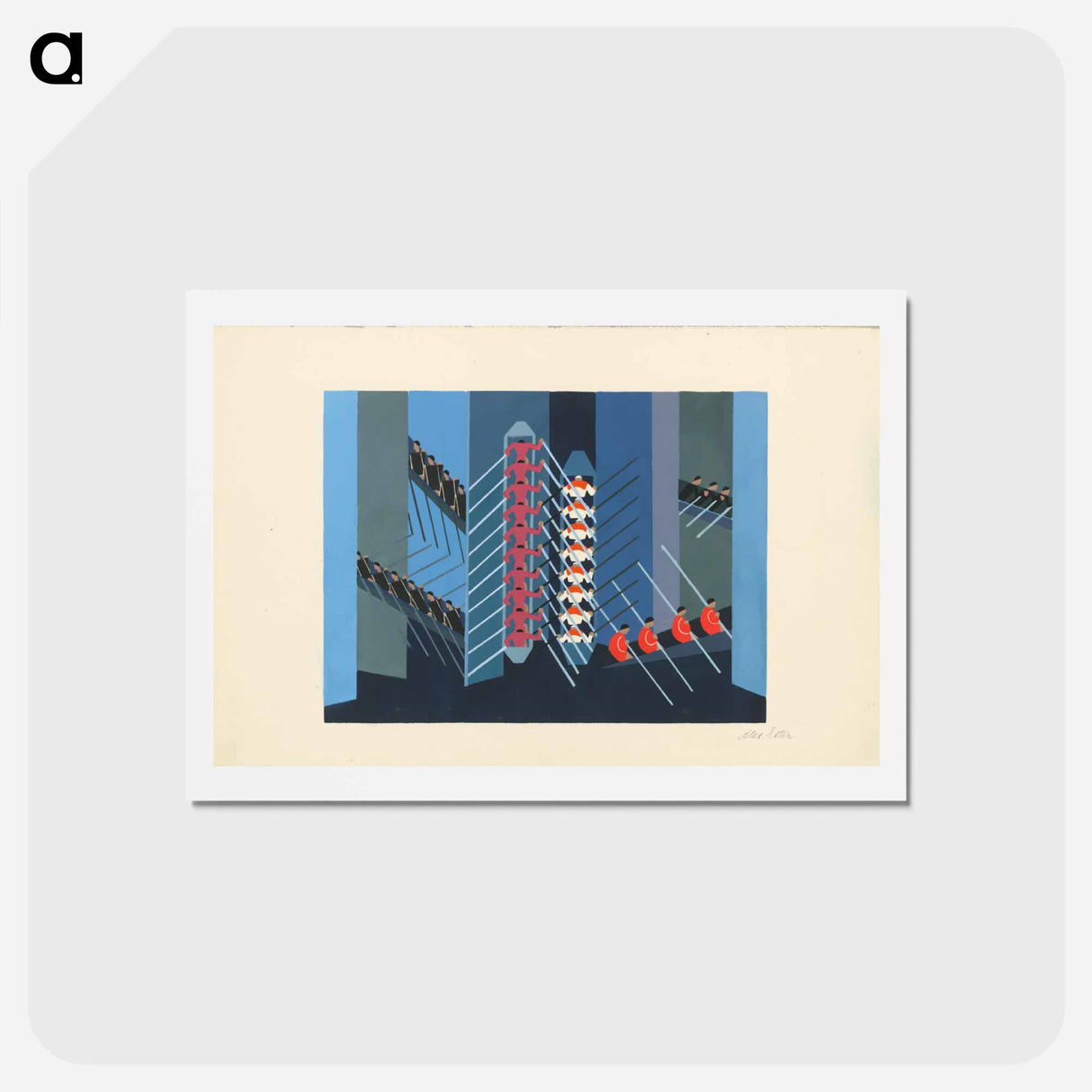 Maquettes de théatre i.-xv. - アレクサンドラ エクスター Postcard.