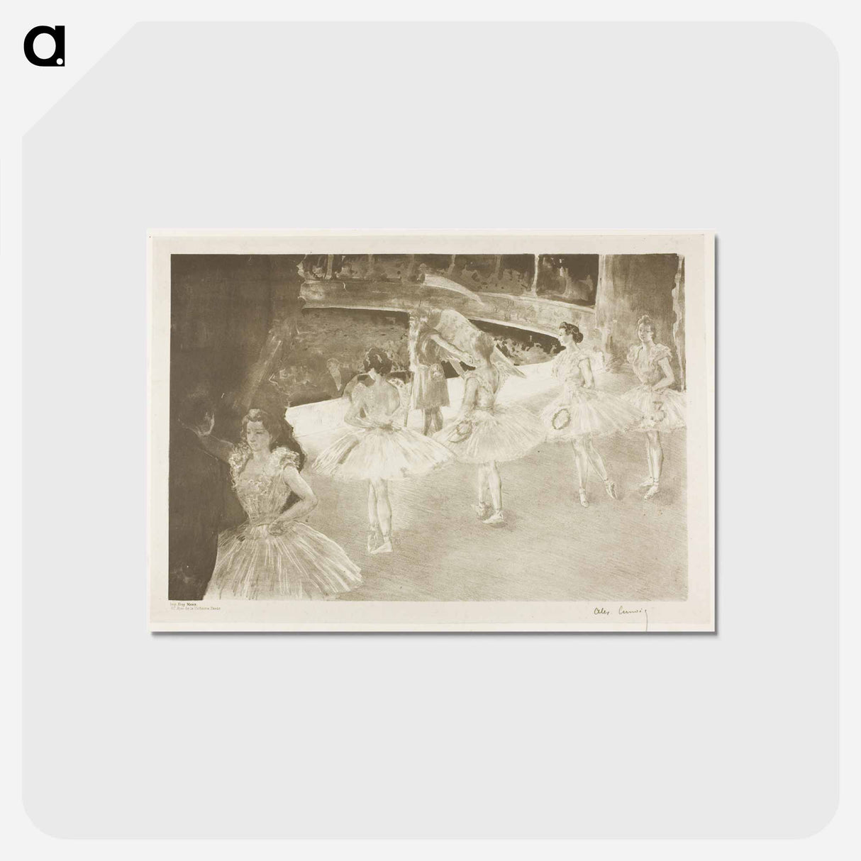 Calendar for 1903 - アレクサンドル ルノア Postcard.