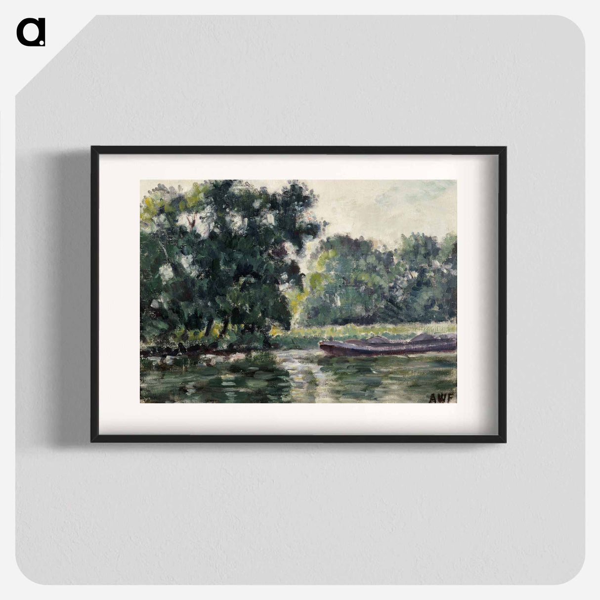 Richmond, a river landscape - アルフレッド ウィリアム フィンチ Poster.