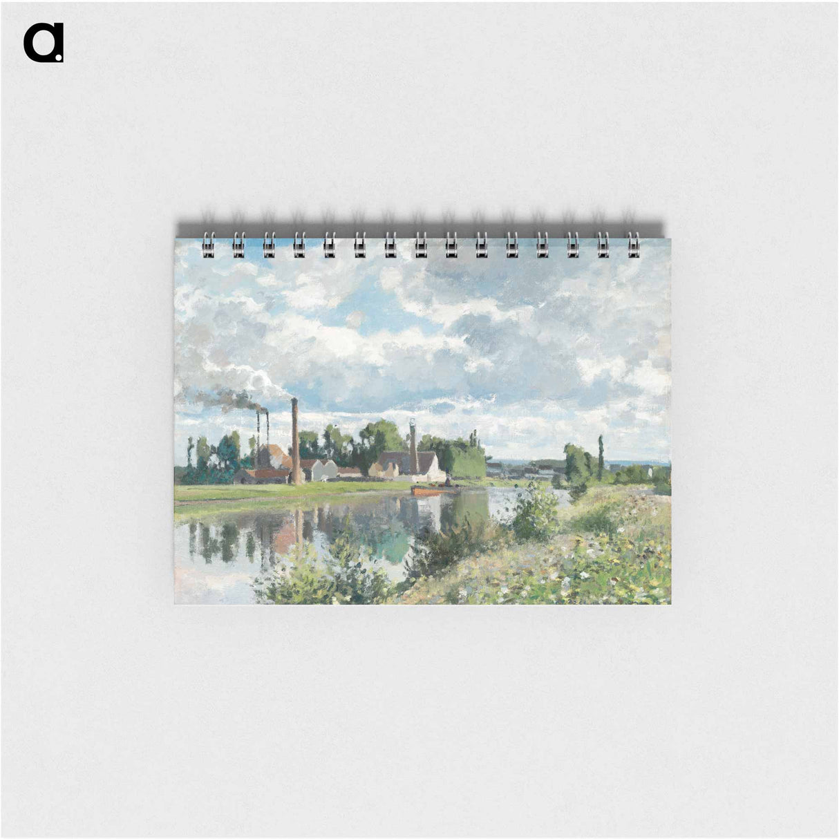 The River Oise near Pontoise - カミーユ ピサロ Memo.