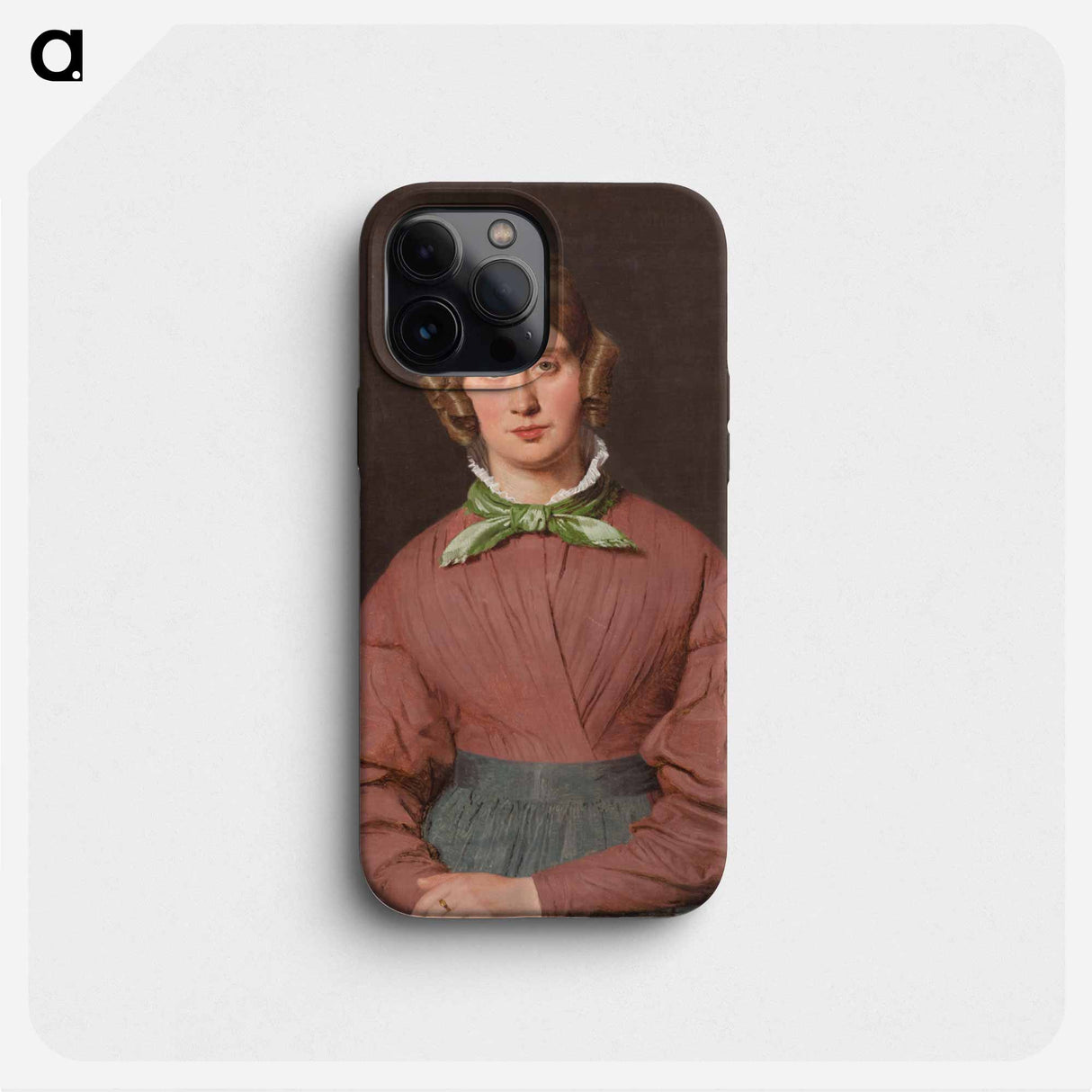 Susanne Cecilie Købke, born Købke, the artist's wife - クリステン ケプケ Phone Case.