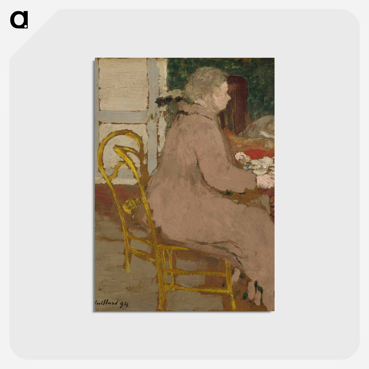 アートポストカード-Breakfast - エドゥアール ヴュイヤール Postcard.