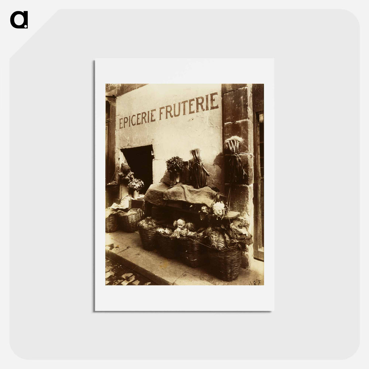 アートポストカード-Epicerie Fruterie
- ウジェーヌ アジェ Postcard.