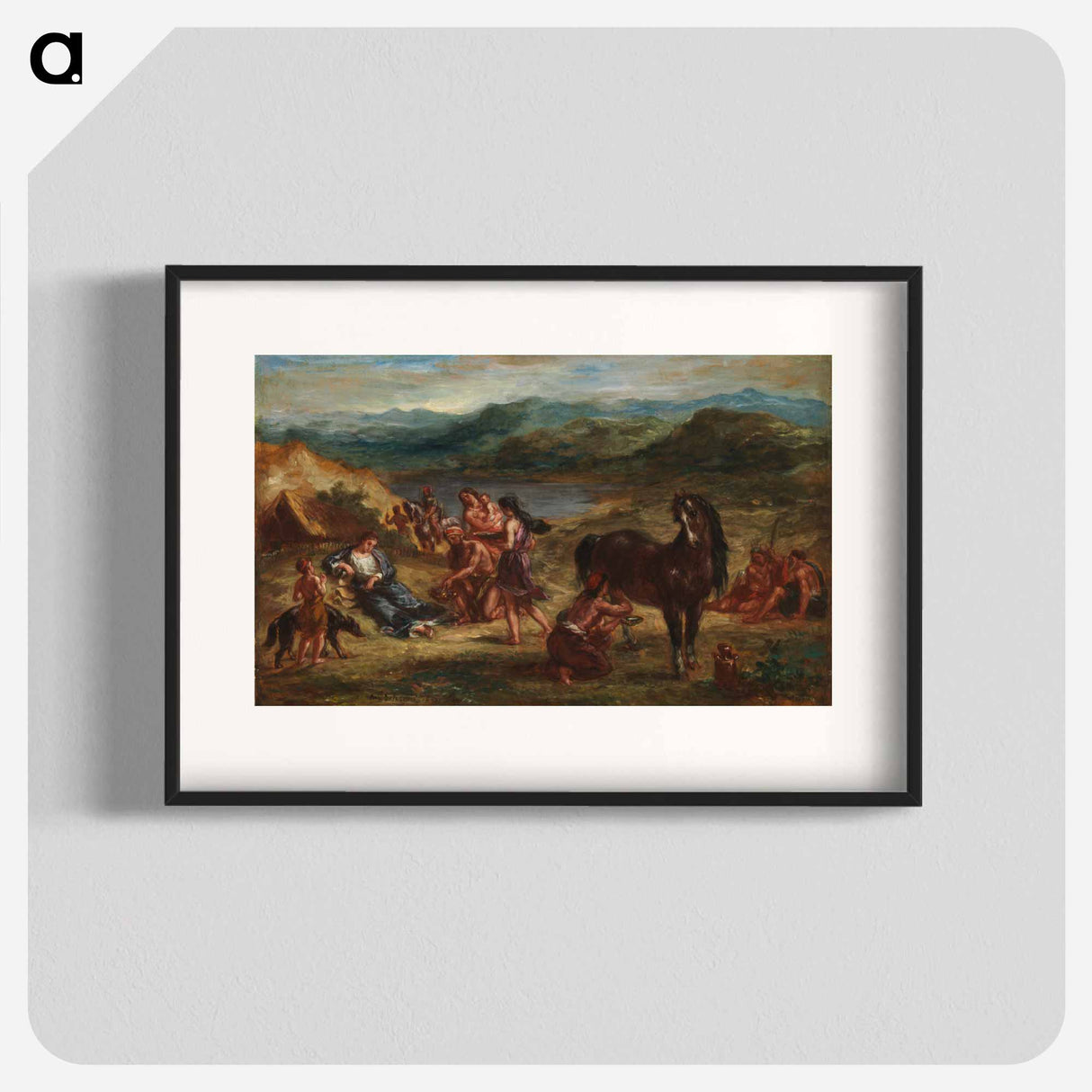 Ovid among the Scythians - ウジェーヌ ドラクロワ Poster.