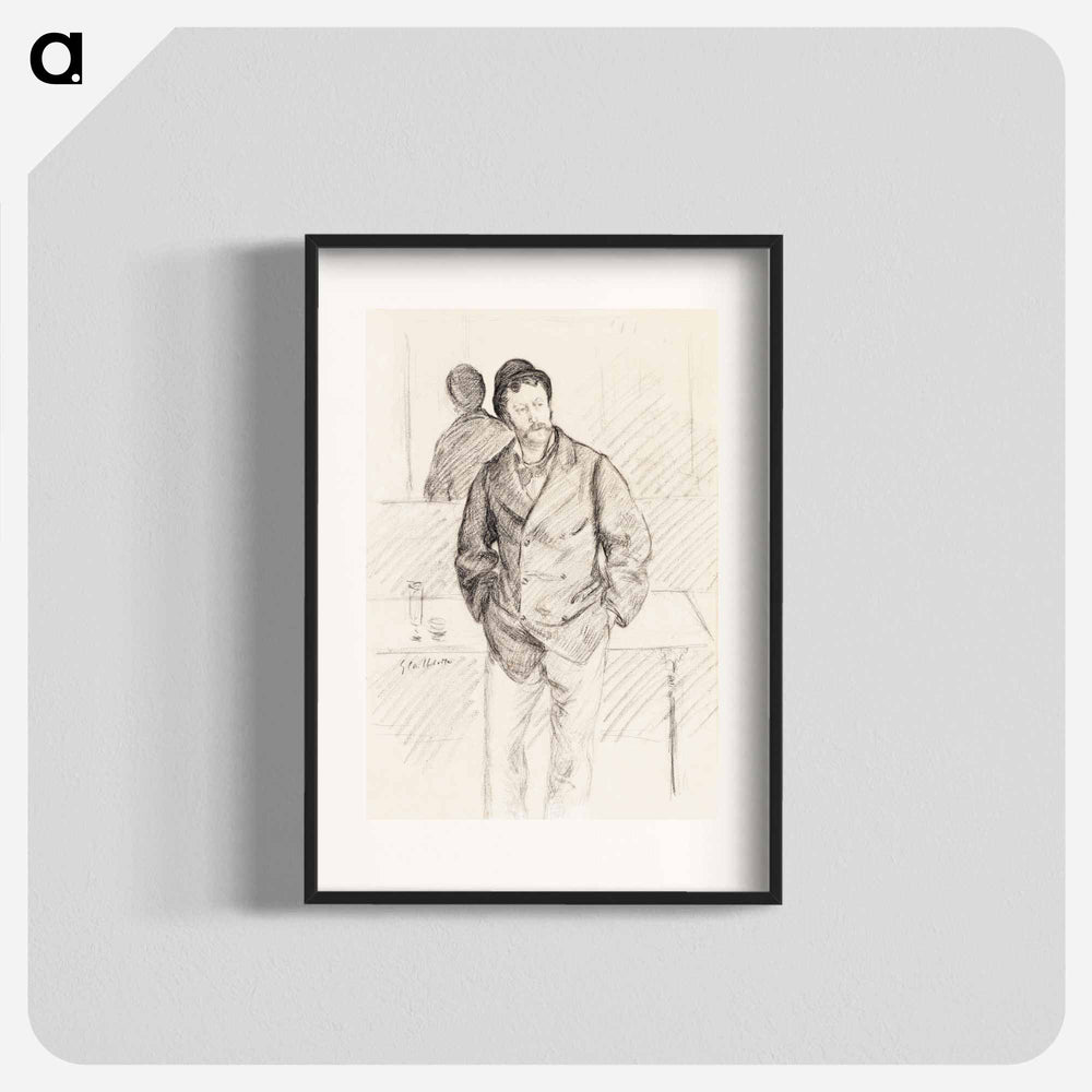 Au Cafe - ギュスターヴ カイユボット Poster.