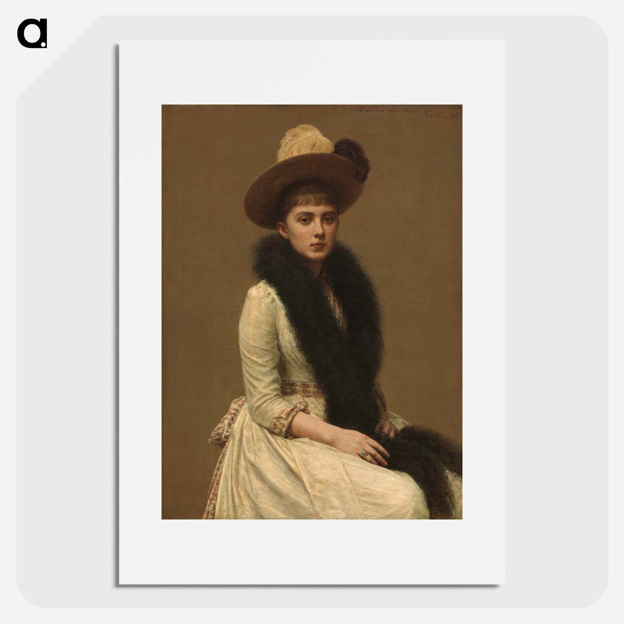 Portrait of Sonia - アンリ ファンタン ラトゥール Poster.