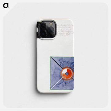 Atom Series, No. 8: Atom on the ether plane is in constant change between rest and activity. At the rest it pulls itself inwards. This affects the earthly atom as giving of force. - ヒルマ アフ クリント Phone Case.