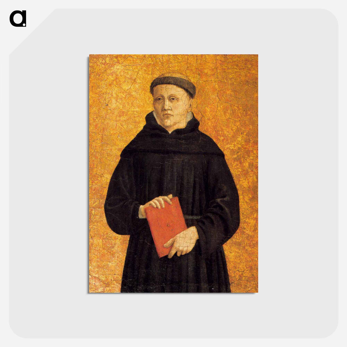 アートポストカード-Augustinian Saint - ピエロ デラ フランチェスカ Postcard.