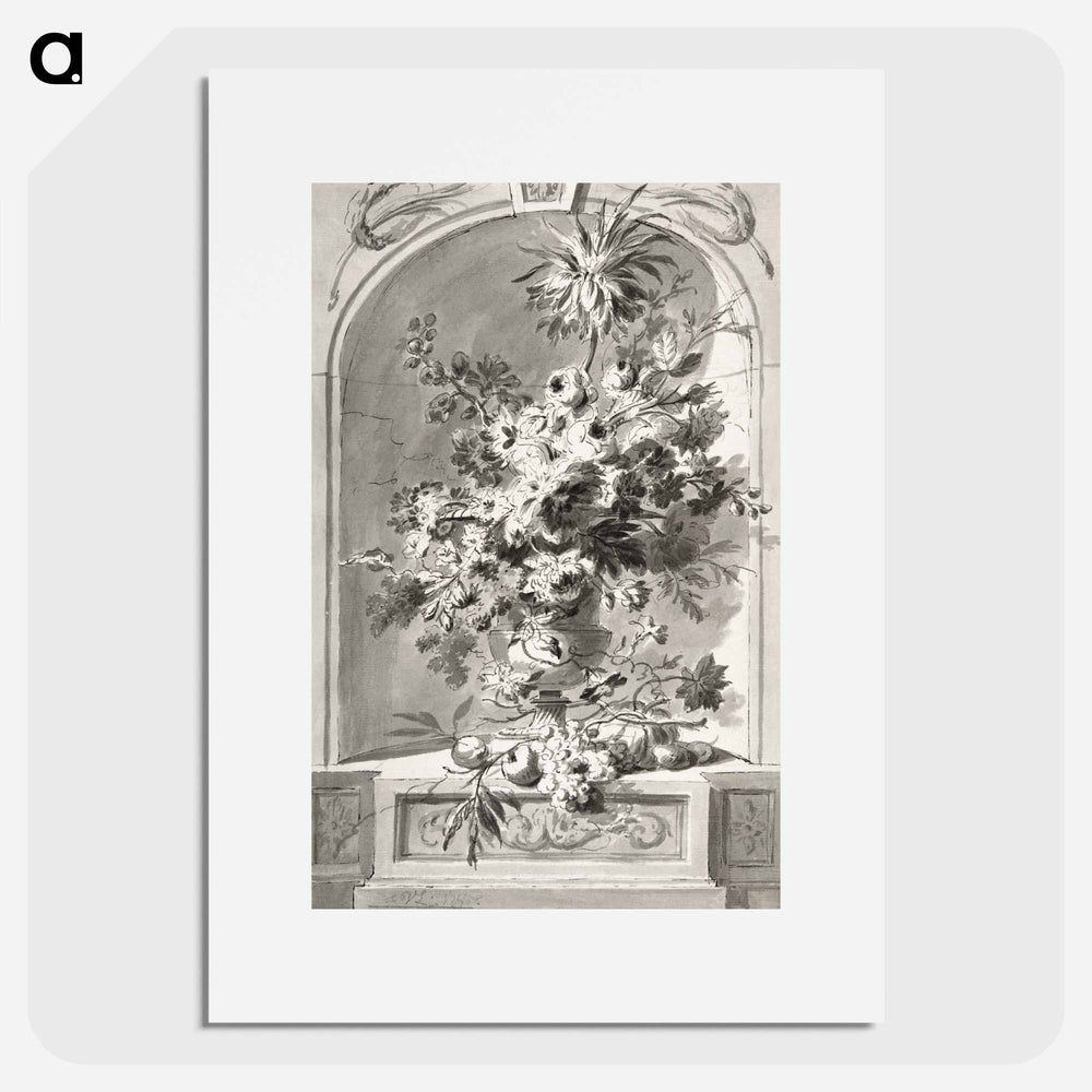 Vase of Flowers - Willem van Leen Poster.