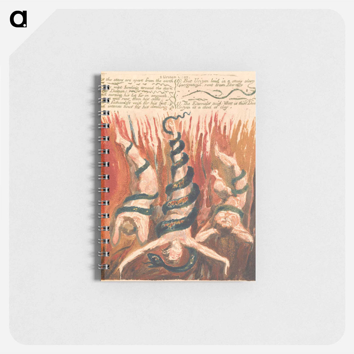 The First Book of Urizen, Plate 7 - ウィリアム ブレイク Memo.