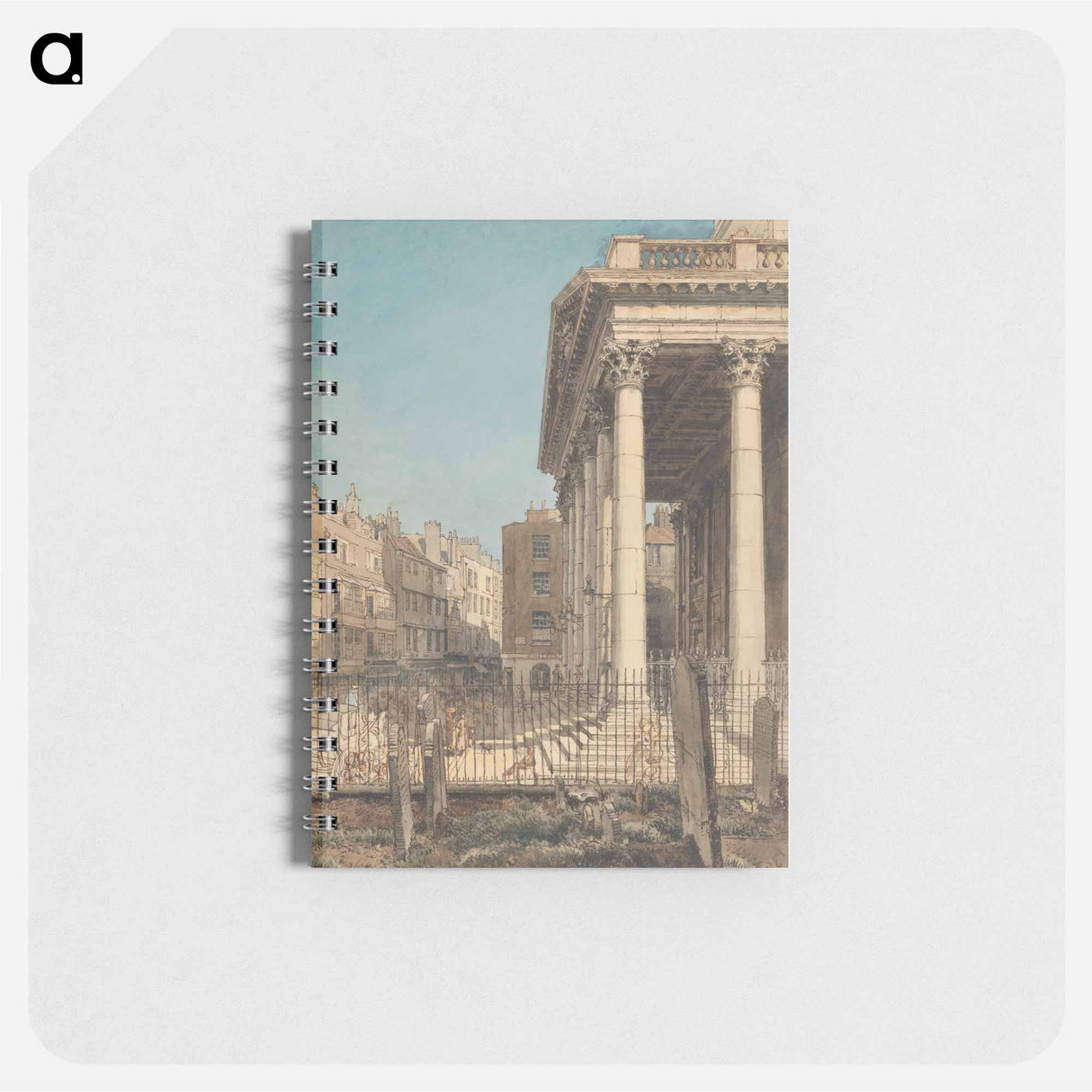 アートメモ帳-The Portico of St. Martin-in-the-Fields - ウィリアム ヘンリー ハント Memo.