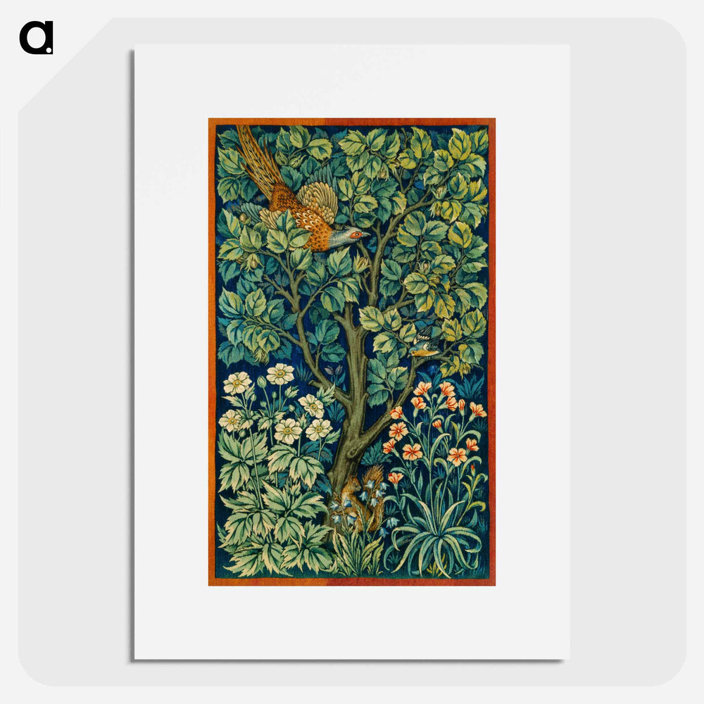 Cock Pheasant - William Morris Poster.