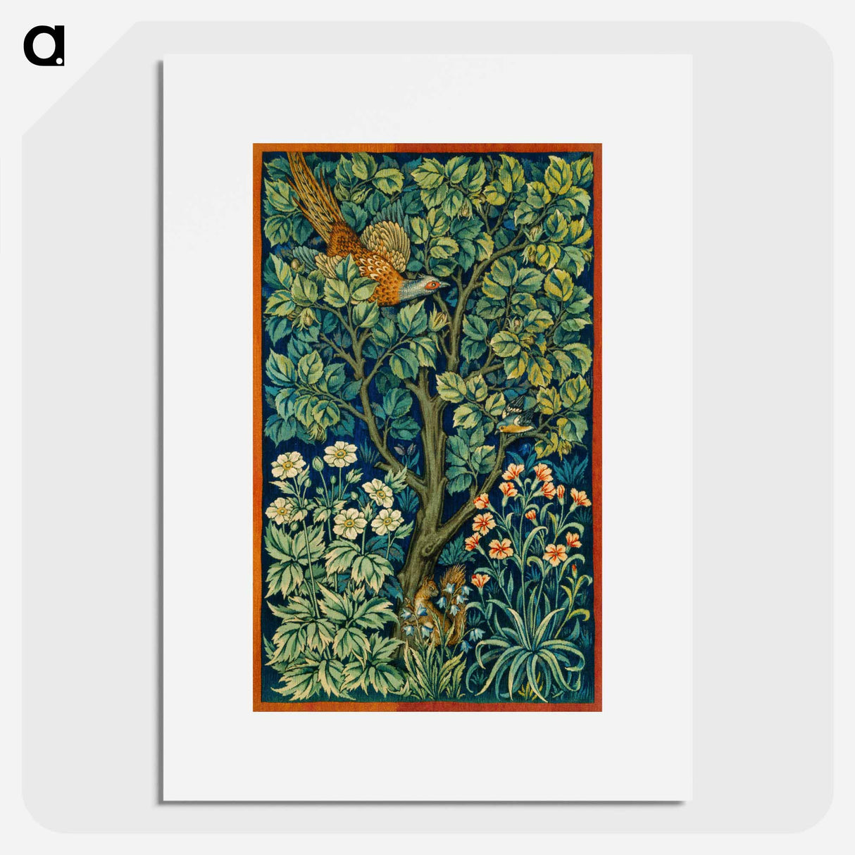 Cock Pheasant - William Morris Poster.