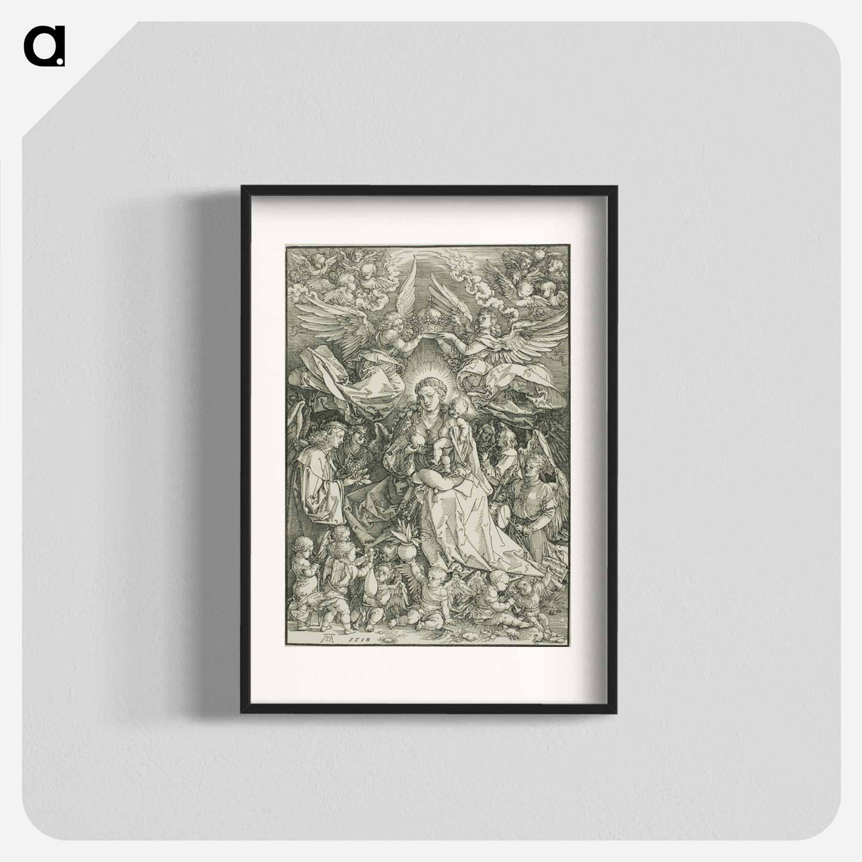 アートポスター-Madonna Queen of Angels - アルブレヒト デューラー Poster.