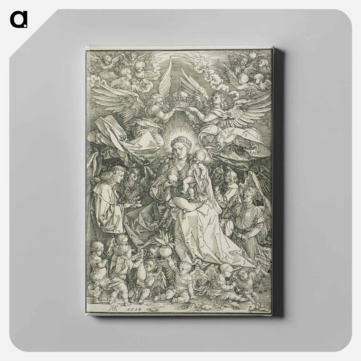 Madonna Queen of Angels - アルブレヒト デューラー Canvas.
