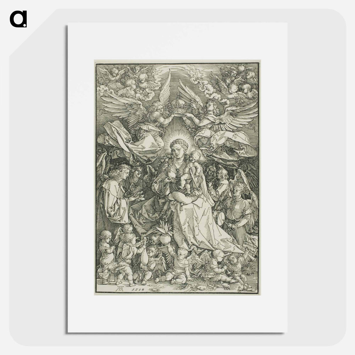 Madonna Queen of Angels - アルブレヒト デューラー Poster.