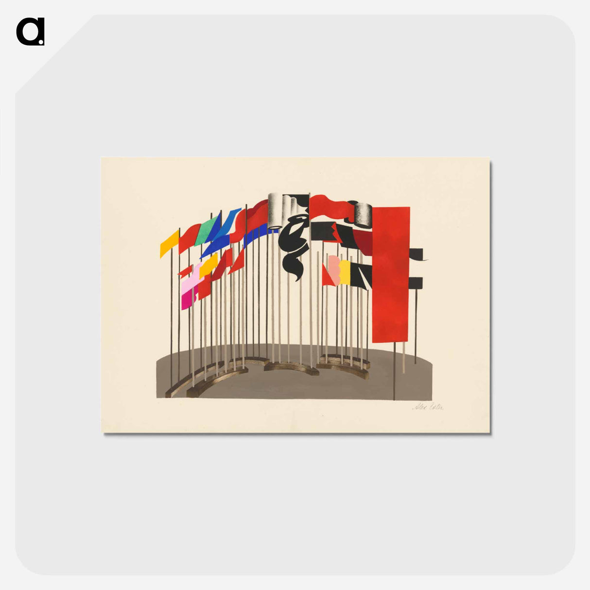 Maquettes de théatre i.-xv. - アレクサンドラ エクスター Postcard.