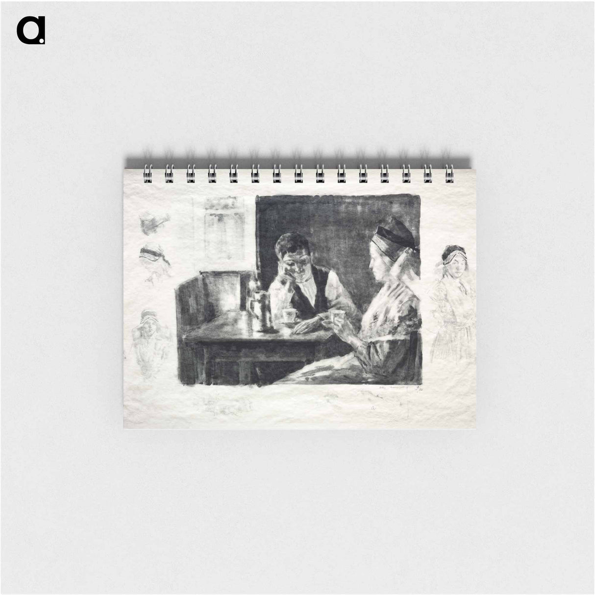 Interior of a Peasant's House; Valley of Bethmale - アレクサンドル ルノア Memo.