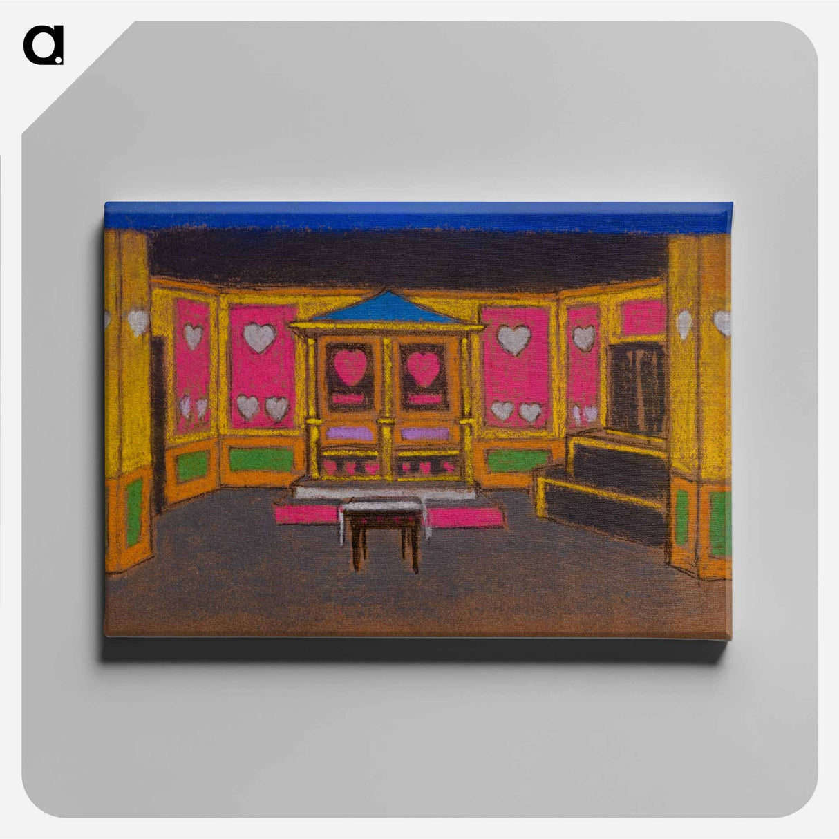 The Court of Hearts - Alice in Wonderland Canvas.