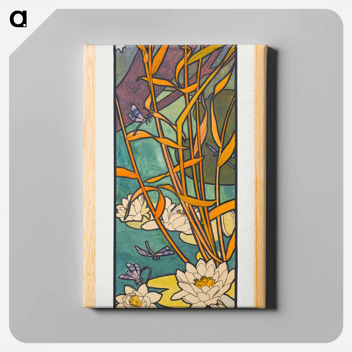 Stained glass box for the Fouquet jewelry store - アルフォンス ミュシャ Canvas.