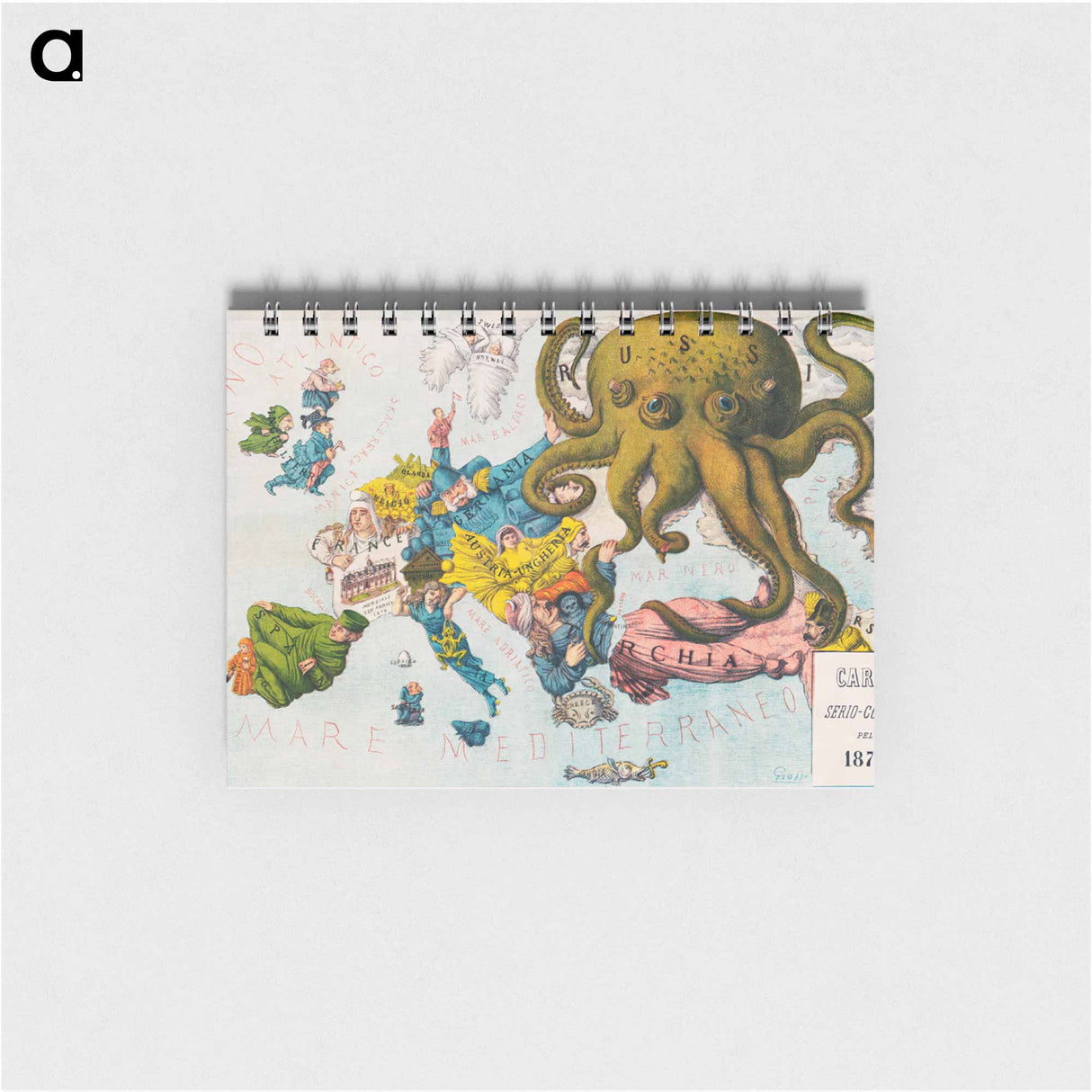 Papagallo no.15 la Piovra Russa Anno VI - アンティーク地図 Memo.