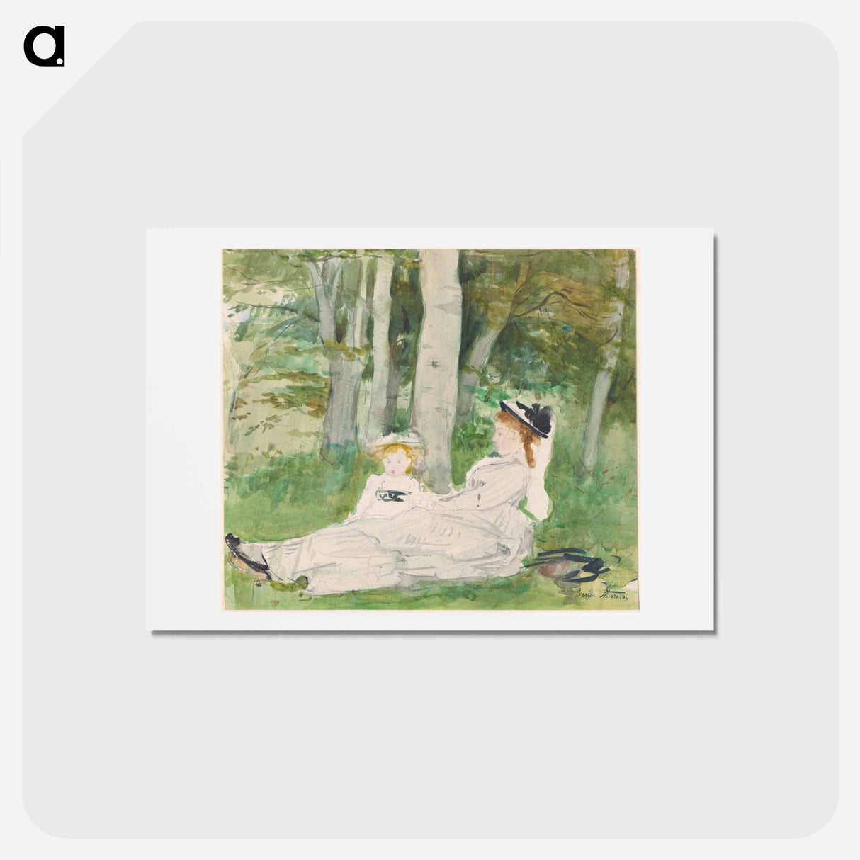 アートポストカード-At the Edge of the Forest
- ベルト モリゾ Postcard.