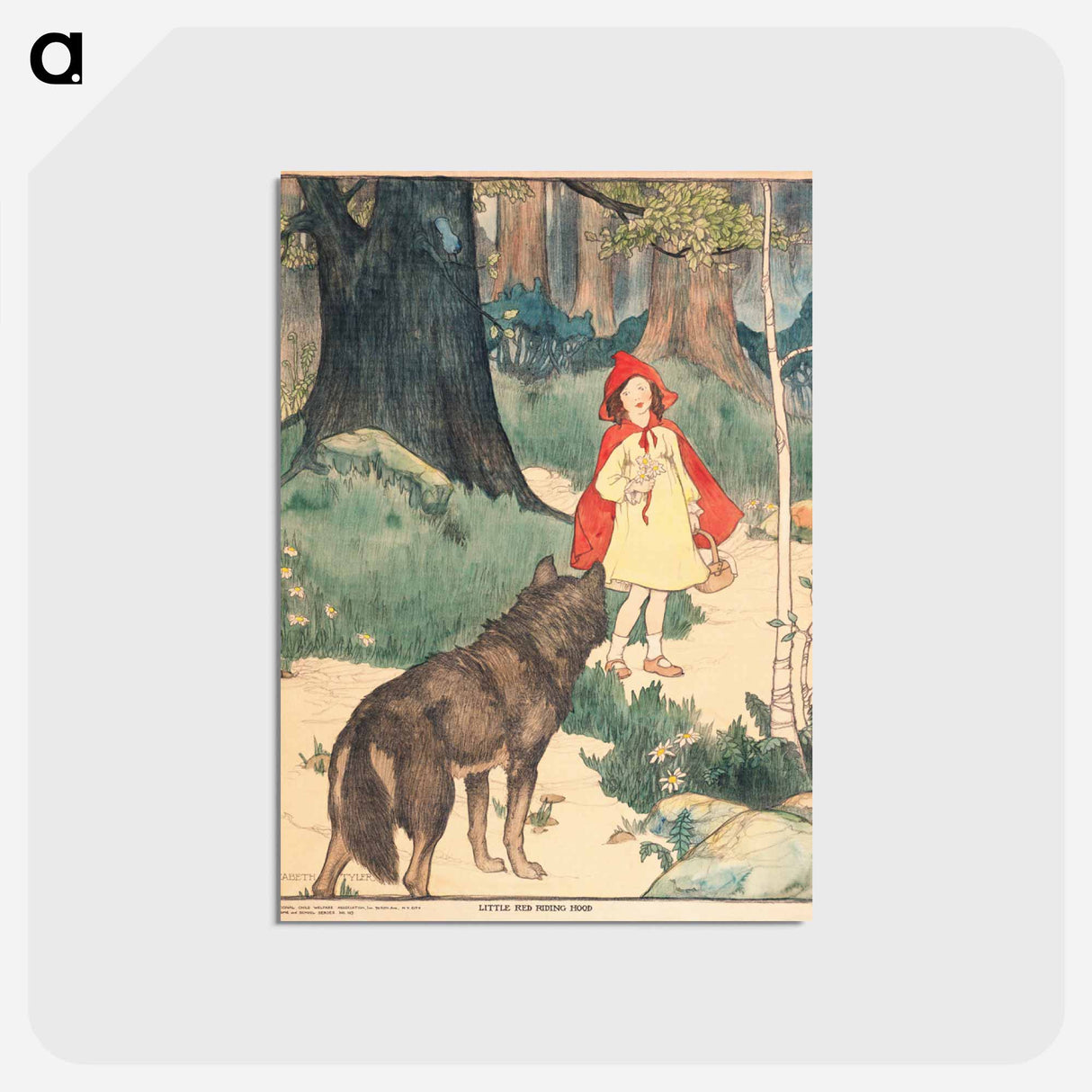 アートポストカード-Little Red Riding Hood
- ボストン公共図書館 Postcard.
