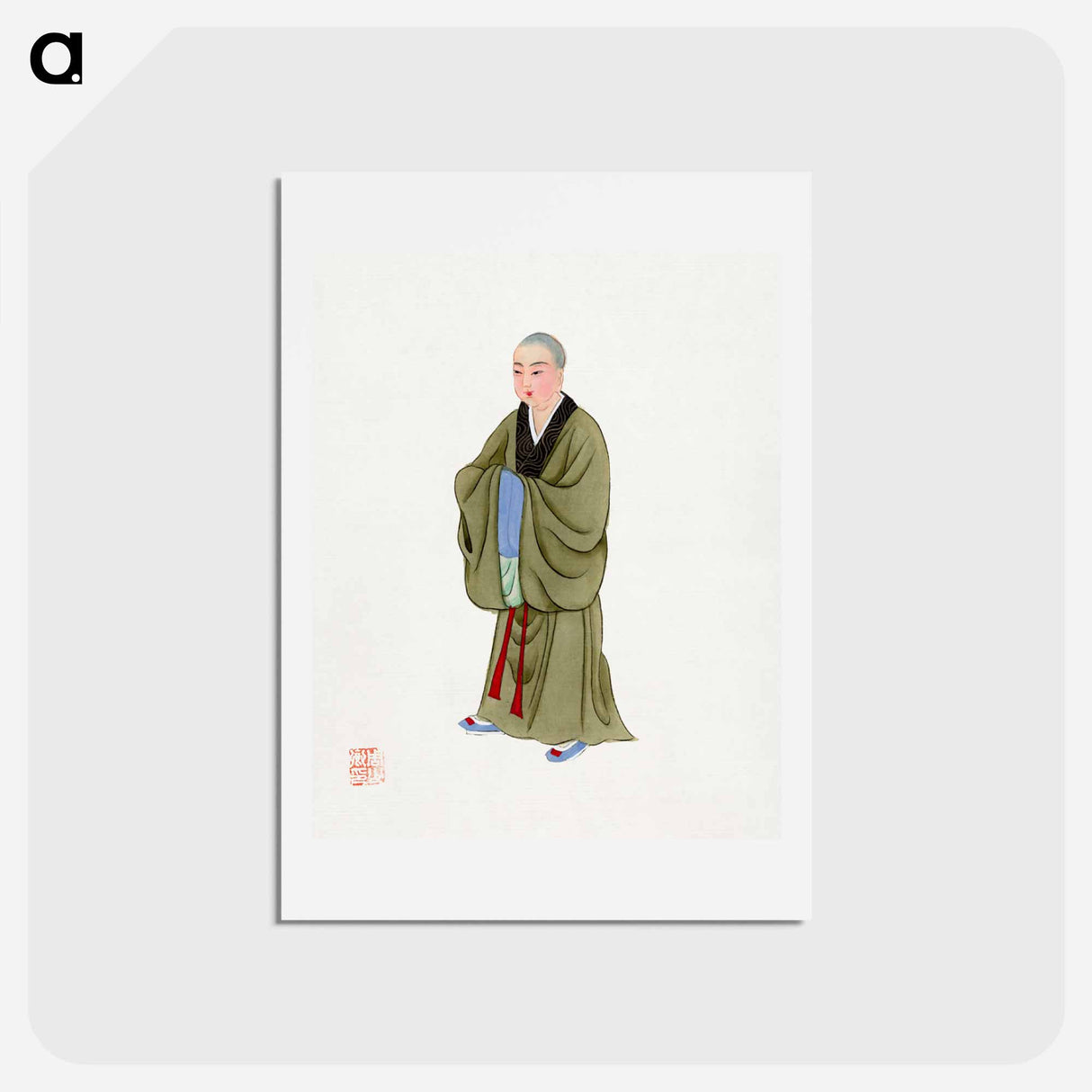 アートポストカード-Buddhist Monk Costume
- 中国の衣装 Postcard.