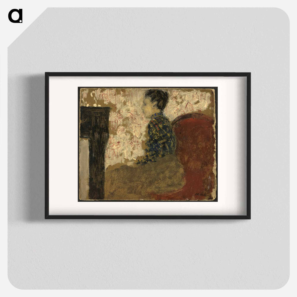 Woman Sitting by the Fireside - エドゥアール ヴュイヤール Poster.