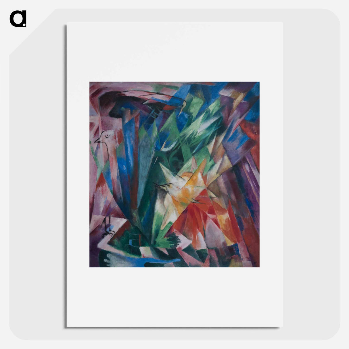 アートポスター-Birds - フランツ マルク Poster.