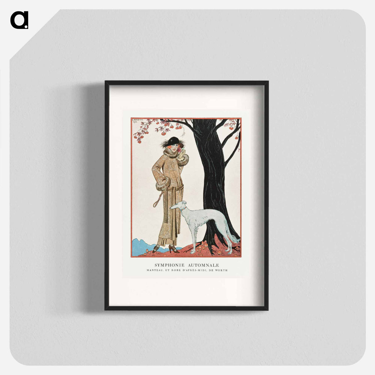 Autumn Symphony: Mantle and Afternoon Dress - ジョージ バービエ Poster.