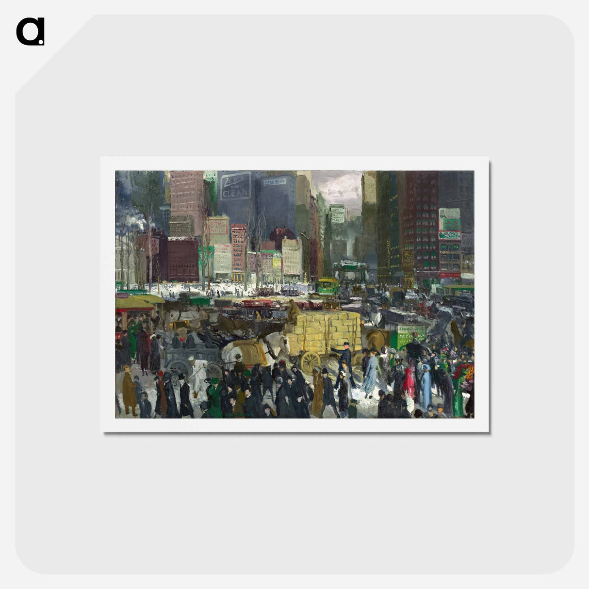 アートポストカード-New York - ジョージ ベローズ Postcard.